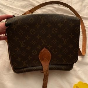 Louis Vuitton  Leather Crossbody Cartouche Purse